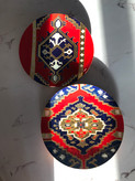 بشقاب ویترای و ورق طلا کاملا دستساز